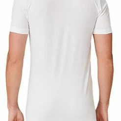 Bestpreis 🌟 Schiesser T-Shirt 2er Pack 173982/100 T-Shirts, Baumwoll-Stretch, Weiß ✔️ -Wäsche Verkaufsladen 362299 norm3