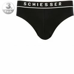 Am billigsten 💯 Schiesser Rio-Slip 3er Pack 173984/000 Slips, Baumwoll-Stretch, Schwarz 🥰