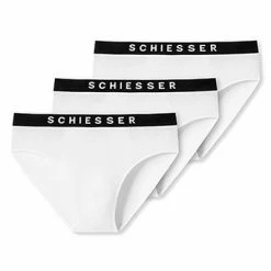 Blitzangebot 😉 Schiesser Rio-Slip 3er Pack 173984/100 Slips, Baumwoll-Stretch, Weiß ⌛ -Wäsche Verkaufsladen 362306 norm4