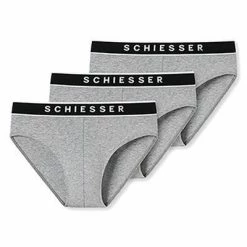 Besorgen 👏 Schiesser Rio-Slip 3er Pack 173984/202 Slips, Baumwoll-Stretch, Grau meliert, Grau 🧨 -Wäsche Verkaufsladen 362307 norm4