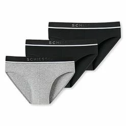 Angebote 🔔 Schiesser Rio-Slip 3er Pack 173985/901 Slips, Baumwoll-Stretch, Grau meliert-schwarz, Schwarz-grau ⌛ -Wäsche Verkaufsladen 362323 norm4