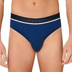 Besorgen 🔥 Schiesser Rio-Slip 3er Pack 173985/908 Slips, Baumwoll-Stretch, Marine, Blau-schwarz 👍 -Wäsche Verkaufsladen 362324 norm2