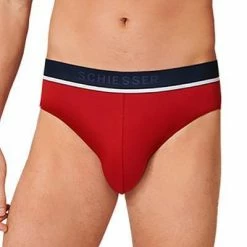 Bestes Angebot ⭐ Schiesser Rio-Slip 3er Pack 173985/909 Slips, Baumwoll-Stretch, Rot-blau grau, Rot-blau-grau ✨ -Wäsche Verkaufsladen 362325 norm2