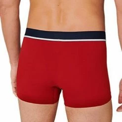 Budget 😉 Schiesser Shorts 3er Pack 173986/909 Trunks, Baumwoll-Stretch, Rot-blau grau, Rot-blau-grau 🥰 -Wäsche Verkaufsladen 362329 norm3