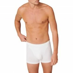 Auslauf 👏 Schiesser Shorts 174004/100 Trunk, Baumwolle, Weiß 🔔