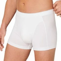 Auslauf 👏 Schiesser Shorts 174004/100 Trunk, Baumwolle, Weiß 🔔 -Wäsche Verkaufsladen 362338 norm2