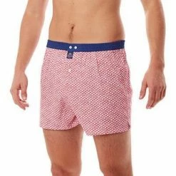 Neu 😉 MC ALSON Boxer-Shorts 4336/blau-rot Boxershorts, Baumwolle, Rot-marine gemustert 🛒 -Wäsche Verkaufsladen 362680 norm2