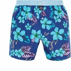 Budget 🎉 MC ALSON Boxer-Shorts 4356/blau Boxershorts, Baumwolle, Royal-hellblau gemustert ⭐