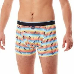 Blitzangebot 🎁 MC ALSON Jersey Boxer-Shorts J4204/blau-orange Trunk, Baumwoll-Jersey, Blau-orange gemustert 🥰 -Wäsche Verkaufsladen 362701 norm2
