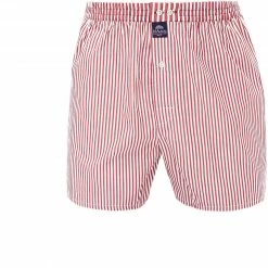 Neu 🛒 MC ALSON Boxer-Shorts 0233/rot-weiß Boxershorts, Baumwolle, Kirschrot-weiß 🛒