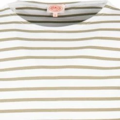 Auslauf ✔️ Armor lux T-Shirt 02297/GWX Longsleeve, Baumwolle, Weiß-grün gestreift, Weiß-grün 🌟 -Wäsche Verkaufsladen 364065 norm2