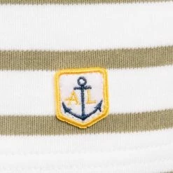 Auslauf ✔️ Armor lux T-Shirt 02297/GWX Longsleeve, Baumwolle, Weiß-grün gestreift, Weiß-grün 🌟 -Wäsche Verkaufsladen 364065 norm3