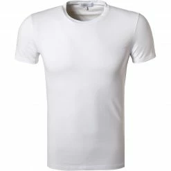 Am billigsten 🔔 Ermenegildo Zegna Stre. Cot. T-Shirt N2M20005/100 Baumwolle, Weiß ⭐
