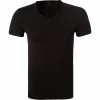Rabatt 👏 Ermenegildo Zegna Stre. Cot. V-Shirt N2M80005/001 T-Shirt, Baumwolle, Schwarz 😉