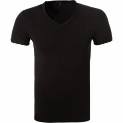 Rabatt 👏 Ermenegildo Zegna Stre. Cot. V-Shirt N2M80005/001 T-Shirt, Baumwolle, Schwarz 😉