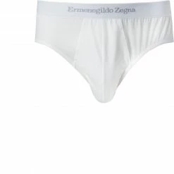 Großhandel 👏 Ermenegildo Zegna Stretch Cotton Midi N2L61005/100 Slip, Baumwoll-Stretch, Weiß ❤️