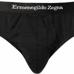 Budget ⌛ Ermenegildo Zegna Stretch Cotton Midi N2L61005/001 Slip, Baumwoll-Stretch, Schwarz 🥰 -Wäsche Verkaufsladen 364806 norm