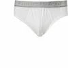 Coupon 🤩 Ermenegildo Zegna Bi Pack Midi Brief N2X40008/100 Slips, Baumwoll-Stretch, Weiß 🧨