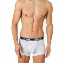 Blitzangebot 🎉 Strellson Shorts 3er Pack 531440/754 Trunks, Baumwoll-Stretch, Navy-weiß gemustert, Weiß-navy-multicolor 🎉 -Wäsche Verkaufsladen 366772 norm2