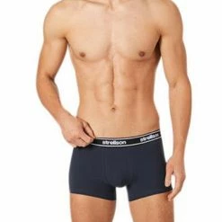 Blitzangebot 🎉 Strellson Shorts 3er Pack 531440/754 Trunks, Baumwoll-Stretch, Navy-weiß gemustert, Weiß-navy-multicolor 🎉 -Wäsche Verkaufsladen 366772 norm3