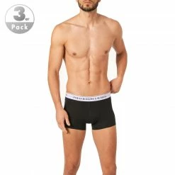 Bestes Angebot 👏 Polo Ralph Lauren Trunks 3er Pack 714830299/008 Baumwoll-Stretch, Schwarz, Schwarz-weiß ✔️