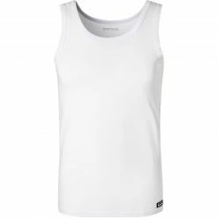 Budget ⭐ bruno banani Sportshirt Infinity 2204-2162/0001 Tanktop, Baumwolle-Modal atmungsaktiv, Grau, Weiß 🤩