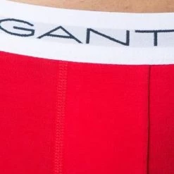 Blitzangebot 🎁 Gant Trunks 3er Pack 900003003/105 Baumwoll-Stretch, Rot-weiß-navy, Weiß-dunkelblau-rot 🎁 -Wäsche Verkaufsladen 367695 norm4