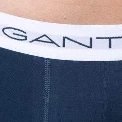 Blitzangebot 🎁 Gant Trunks 3er Pack 900003003/105 Baumwoll-Stretch, Rot-weiß-navy, Weiß-dunkelblau-rot 🎁 -Wäsche Verkaufsladen 367695 norm6