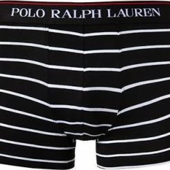 Brandneu 💯 Polo Ralph Lauren Trunks 3er Pack 714830299/009 Baumwoll-Stretch, Schwarz-weiß gemustert, Black-white ❤️ -Wäsche Verkaufsladen 368562 norm2