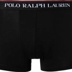 Brandneu 💯 Polo Ralph Lauren Trunks 3er Pack 714830299/009 Baumwoll-Stretch, Schwarz-weiß gemustert, Black-white ❤️ -Wäsche Verkaufsladen 368562 norm3