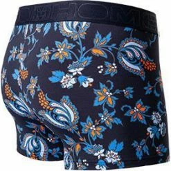 Aktion 💯 HOM Boxer Briefs Morgiou 402124/P0RA Trunks, Mikrofaser, Blau-orange, Marine 🤩 -Wäsche Verkaufsladen 369904 norm3