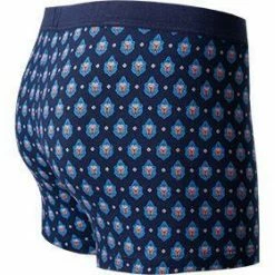 Schlussverkauf 😉 HOM Comfort Boxer Briefs Frioul 402085/P0RA Trunk, Baumwoll-Stretch, Blau-orange gemustert, Marine 🧨 -Wäsche Verkaufsladen 369910 norm3