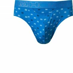 Auslauf ✨ HOM Mini Briefs HO1 Vauban 402110/I0BI Slip, Baumwolle-Modal, Capriblau gemustert, Blau 🛒