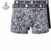 Neu 🌟 bruno banani Shorts 2er Pack Mon. 2201-2284/4235 Trunks, Baumwoll-Stretch, Schwarz-weiß gemustert, Schwarz-weiß 🧨