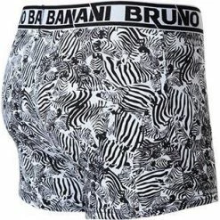 Neu 🌟 bruno banani Shorts 2er Pack Mon. 2201-2284/4235 Trunks, Baumwoll-Stretch, Schwarz-weiß gemustert, Schwarz-weiß 🧨 -Wäsche Verkaufsladen 370122 norm3