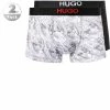Top 10 😉 HUGO Trunk 2er Pack 50454316/121 Trunks, Baumwoll-Stretch, Weiß-schwarz gemustert, Weiß-schwarz ✨