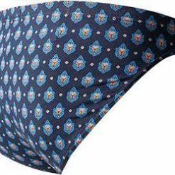 Budget 😀 HOM Comfort Micro Briefs Frioul 402084/P0RA Slip, Baumwoll-Stretch, Navy-orange gemustert, Marine 🎁 -Wäsche Verkaufsladen 371019 norm2