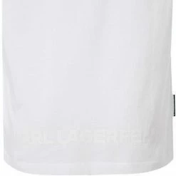 Coupon 🔥 KARL LAGERFELD T-Shirt 755071/0/512224/10 Longsleeve, Baumwolle Logo-Print am Rücken, Weiß 🤩 -Wäsche Verkaufsladen 371517 norm3