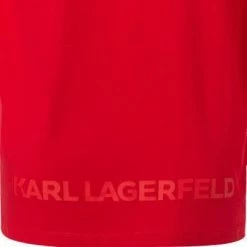 Coupon 🔔 KARL LAGERFELD T-Shirt 755071/0/512224/320 Longsleeve, Baumwolle Logo-Print am Rücken, Dunkelrot 😉 -Wäsche Verkaufsladen 371518 norm3