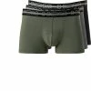 Budget 🎉 HOM Boxer Briefs 3er Pack Bernie 402142/T031 Trunks, Baumwoll-Stretch, Schwarz-grau-oliv 😉