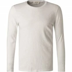 Besorgen 🎉 American Vintage T-Shirt MBYSA18/blanc Longsleeve, Baumwolle, Weiß meliert ✨