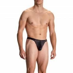 Aktion 🔥 Olaf Benz RED2109 Ministring 108845/8000 Mikrofaser, Schwarz gemustert, Schwarz 👍