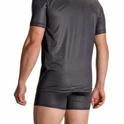 Blitzangebot 🎁 Olaf Benz RED2109 Mastershirt 108846/8000 T-Shirt, Mikrofaser, Schwarz gemustert, Schwarz 🥰 -Wäsche Verkaufsladen 372089 norm2