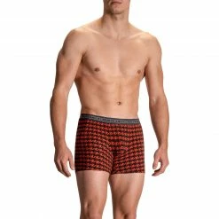 Bestes Angebot 🎉 Olaf Benz RED2108 Boxerpants 108860/9308 Trunk, Baumwoll-Stretch, Rot gemustert, Rot 🧨