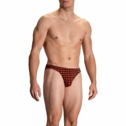 Blitzangebot 🔔 Olaf Benz RED2108 Brazilbrief 108863/9308 Slip, Baumwoll-Stretch, Rot gemustert, Rot ⌛