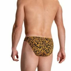 Billig 🤩 Olaf Benz RED2114 Brazilbrief 108888/9802 Slip, Baumwoll-Stretch, Gelb gemustert, Gelb 🤩 -Wäsche Verkaufsladen 372106 norm2