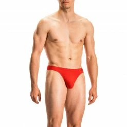 Bestpreis 🔥 Olaf Benz RED1601 Brazilbrief 107411/3000 Slip, Baumwoll-Stretch, Rot 😍