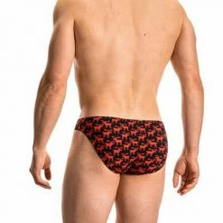 Aktion ⌛ Olaf Benz RED2116 Brazilbrief 108893/9383 Slip, Baumwoll-Stretch, Rot-schwarz gemustert, Rot-schwarz 👏 -Wäsche Verkaufsladen 372163 norm2