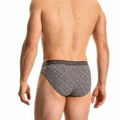 Am billigsten 🔥 Olaf Benz RED2117 Sportbrief 108902/8010 Slip, Mikrofaser, Schwarz gemustert, Schwarz-weiß ❤️ -Wäsche Verkaufsladen 372166 norm2