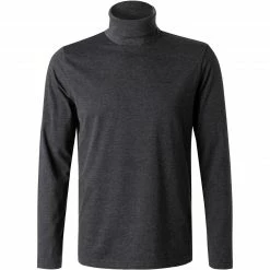 Bestpreis 👍 Pierre Cardin Longsleeve 53273/000/12328/2100 Rollkragenshirt, Baumwolle, Anthrazit 🎁